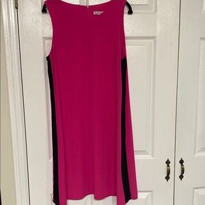 Madison Leigh Pink and Black Midi Dress size 14